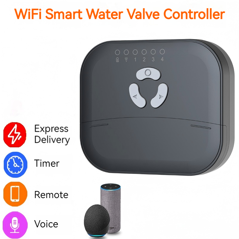 Smart Garden Zone - Intelligenter WLAN-Sprinkler-Controller 4-Zonen Automatischer Bewässerungstimer App