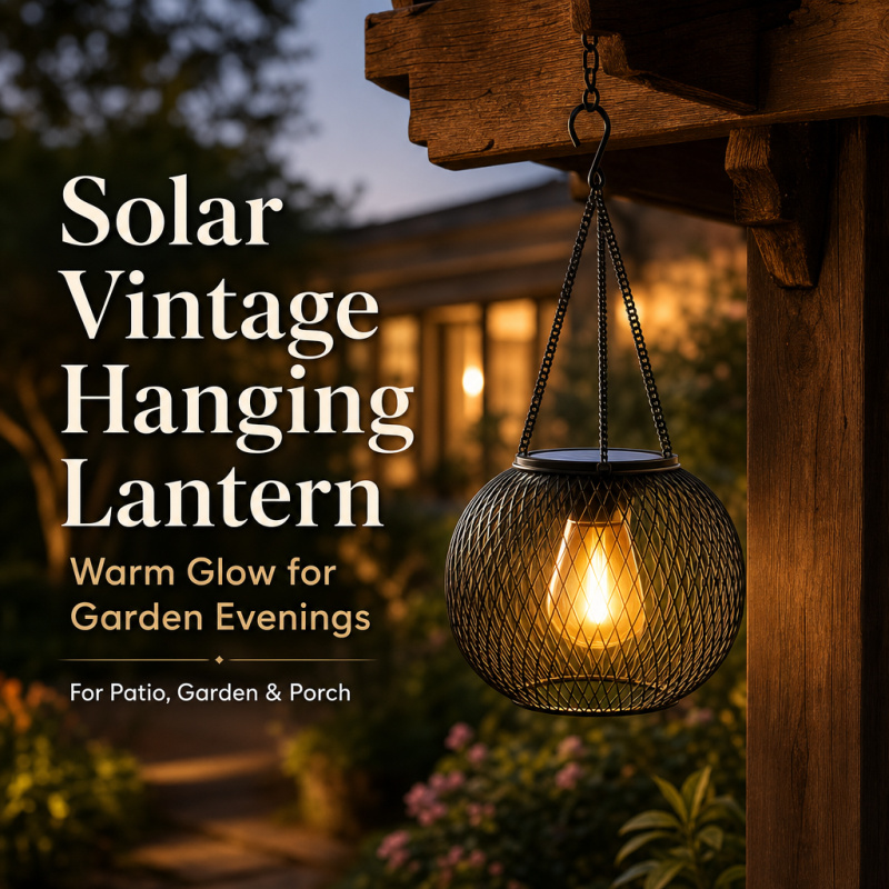 Smart Garden Lighting System - Solarbetriebene LED-Hänge-Bodenlampe für Außenbereich, Ausgehöhlte Garten-Landschaftsbeleuchtung,
