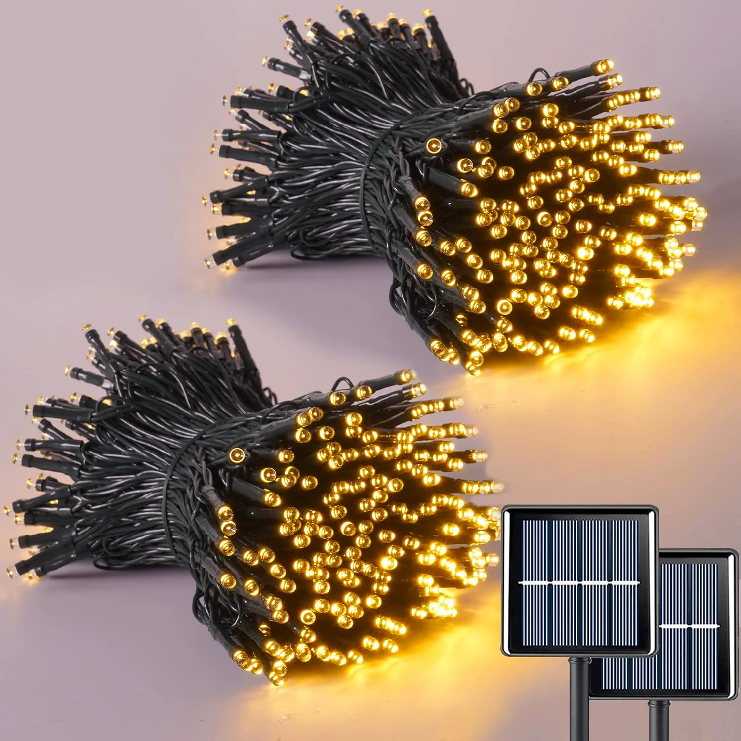 Smart Garden Lighting System - LED-Solar-Lichterkette, 8 Funktionen, für den Außenbereich,