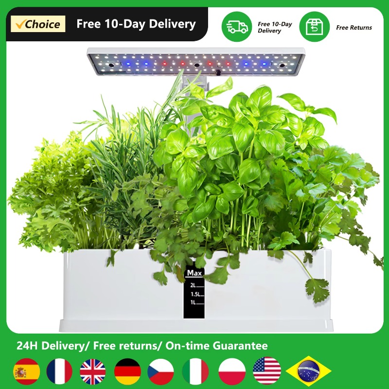 Smart Garden Lighting System - 9-Pods Smart Hydroponisches Anbausystem für den