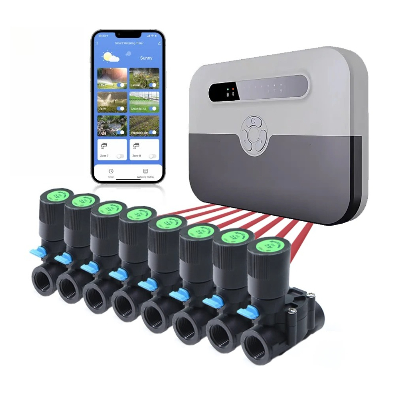 Smart Garden Zone - Garten-Magnetventilsteuerung mit 8 Zonen, Fernbedienung und