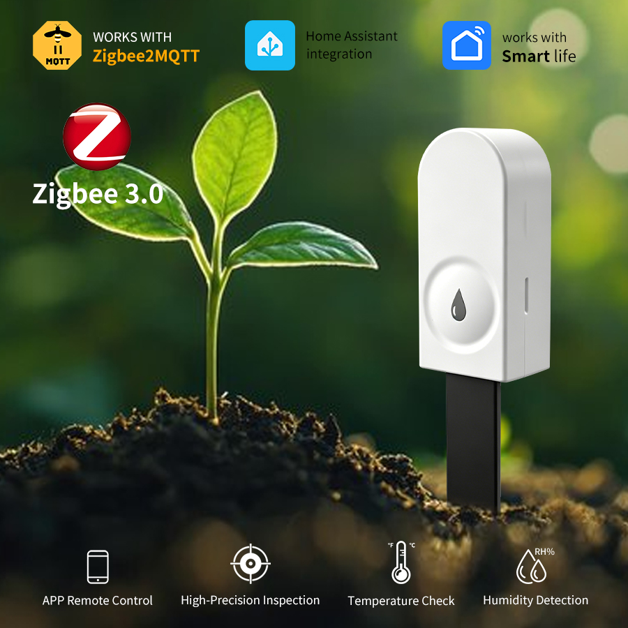 Smart Garden Zigbee - Intelligenter Zigbee 3.0 Bodentester Feuchtigkeits- und