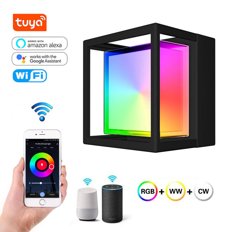 Smart Zigbee Garden Light - ZigBee/WiFi Smart LED Wandleuchte, RGBCCT Farbwechsel