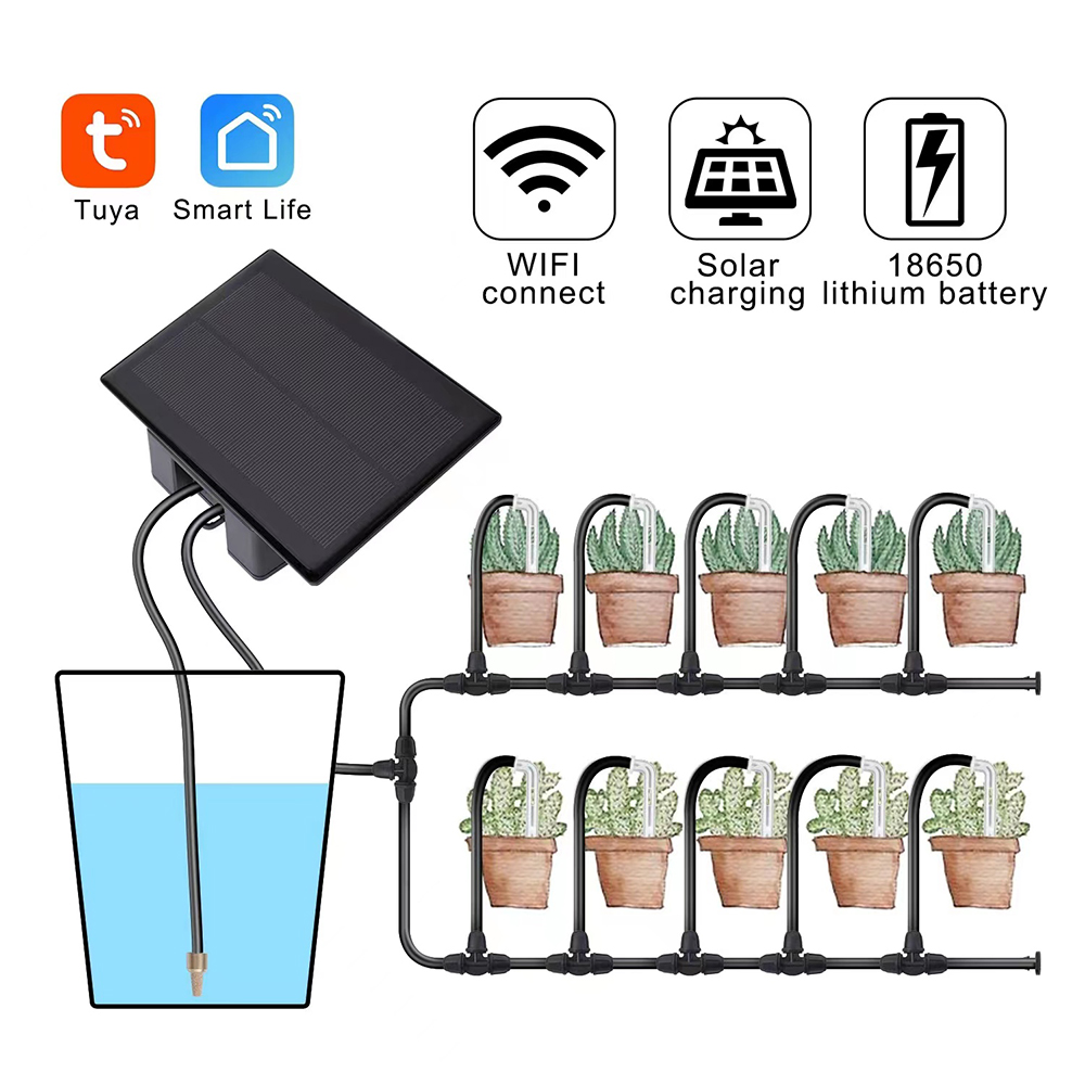 Smart Garden Keeper - Tuya WiFi Solar Wasserpumpe Timer Automatische