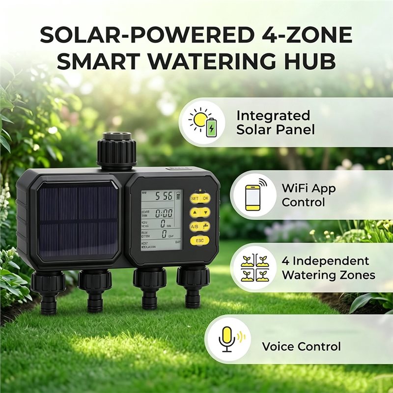 ABUN-Solar WLAN-Bewässerungsti – Smart Garden Zone Bewertung und Preis